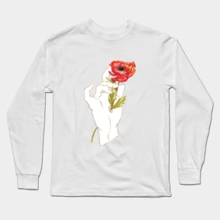 Poppy - Gold (Gilded Hands Series) Long Sleeve T-Shirt